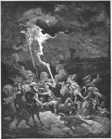 Elijah Destroys the Messengers of Ahaziah